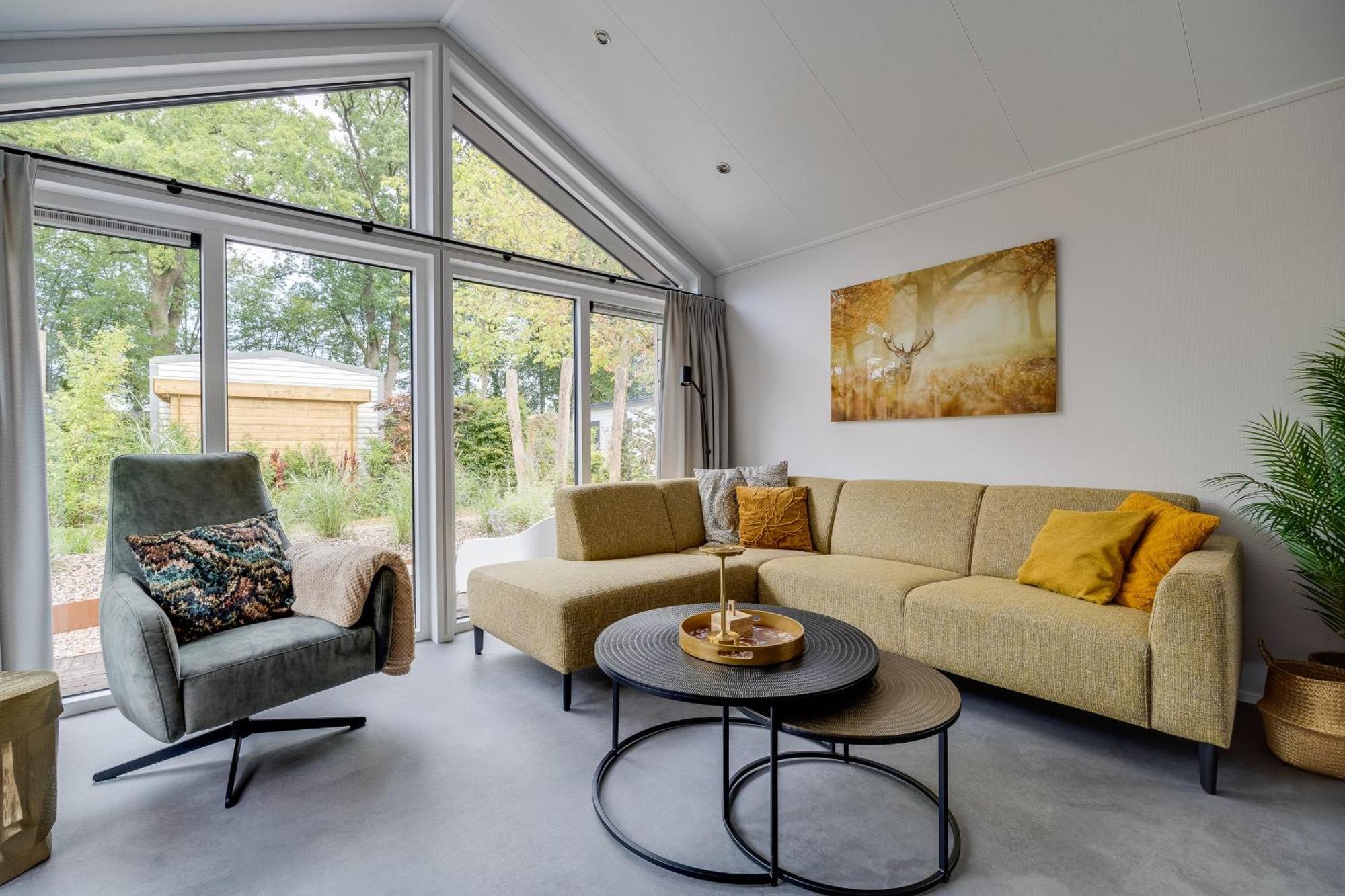 Modern Ingericht Chalet Op Groen Park Op De Veluwe Epe Zewnętrze zdjęcie