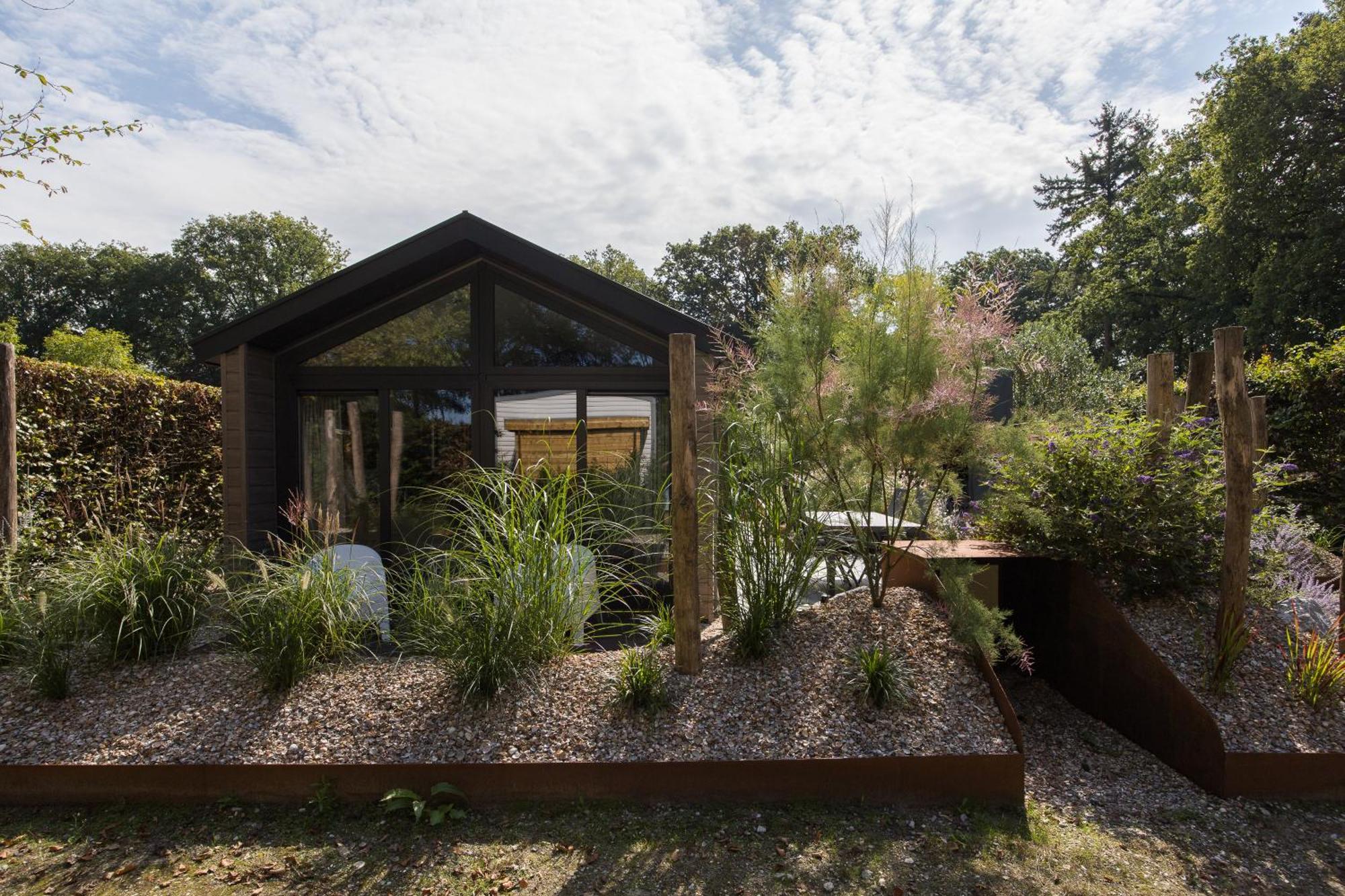 Modern Ingericht Chalet Op Groen Park Op De Veluwe Epe Zewnętrze zdjęcie