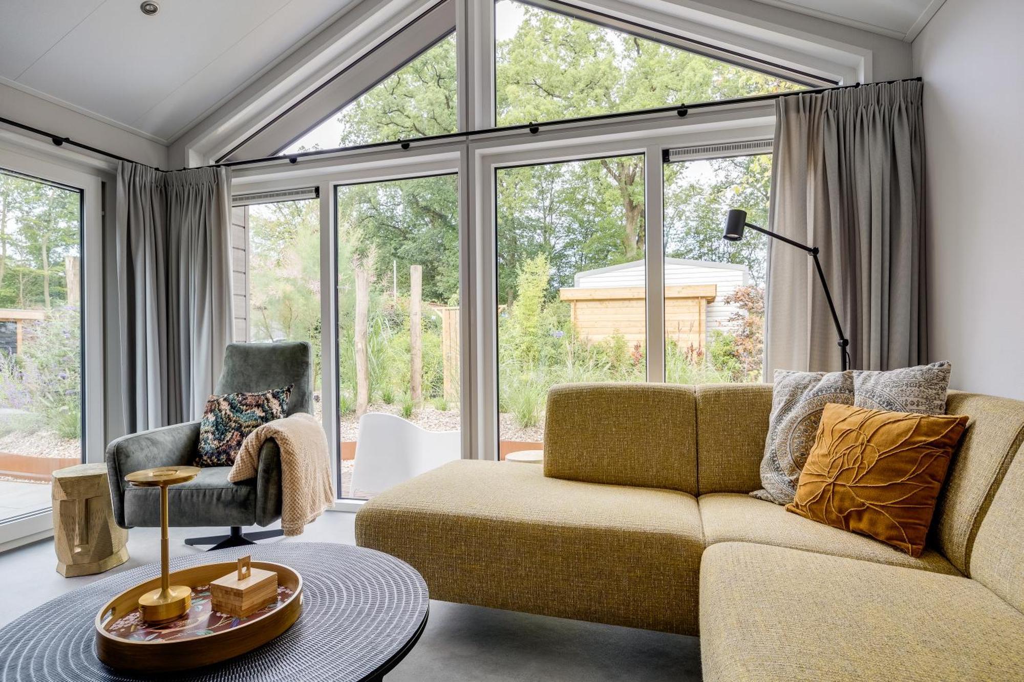 Modern Ingericht Chalet Op Groen Park Op De Veluwe Epe Zewnętrze zdjęcie
