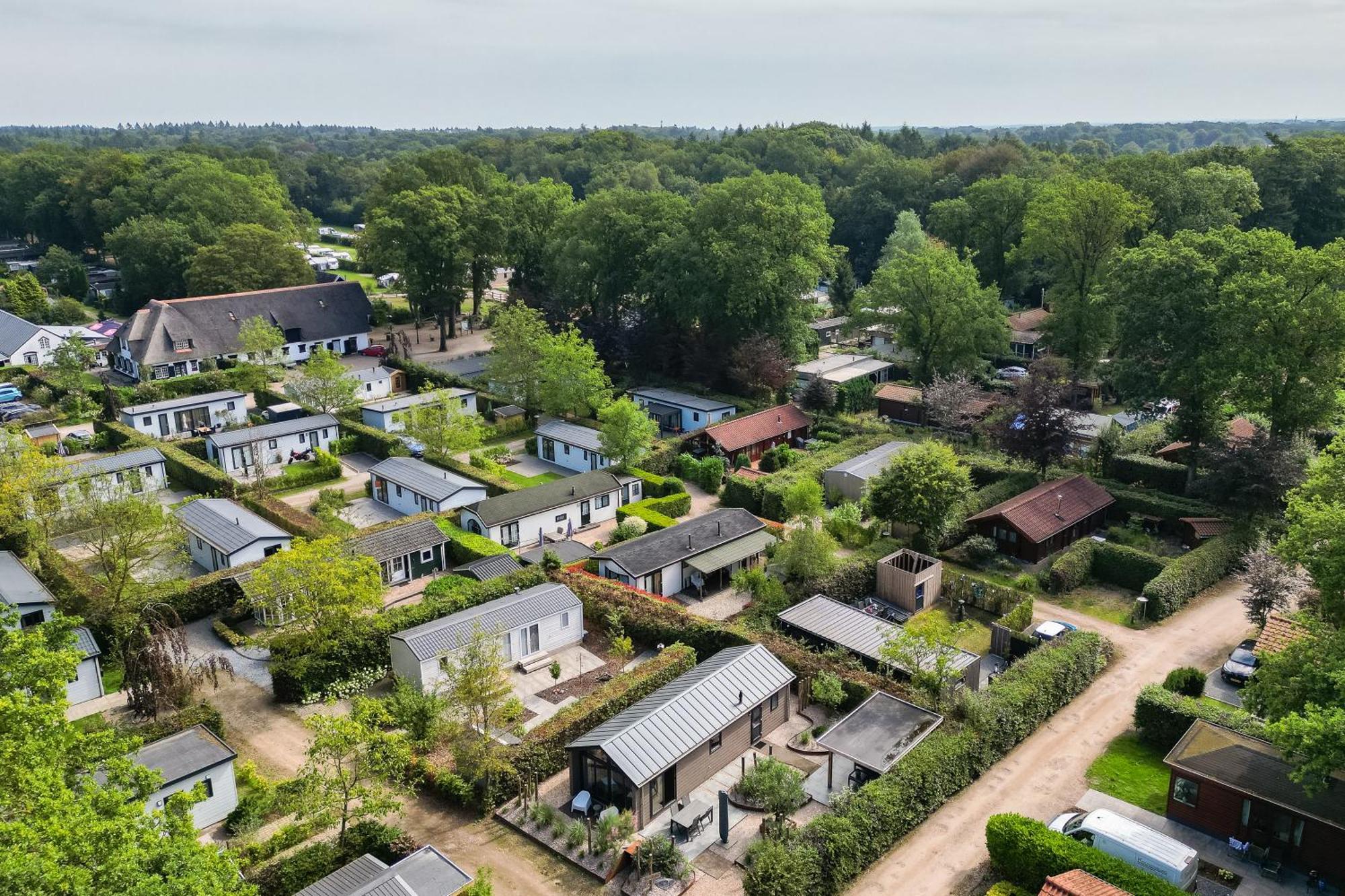 Modern Ingericht Chalet Op Groen Park Op De Veluwe Epe Zewnętrze zdjęcie